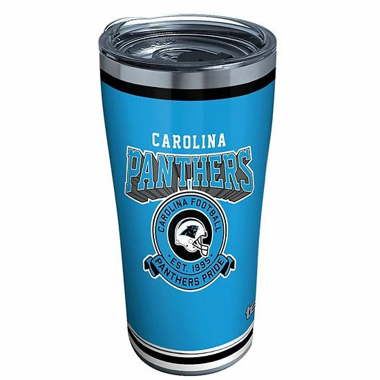 Tervis Carolina Panthers 20oz. Vintage Stainless Steel Tumbler 4 Tervis Carolina Panthers 20oz. Vintage Stainless Steel Tumbler - Image 2