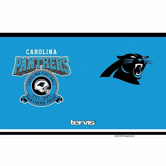 Tervis Carolina Panthers 20oz. Vintage Stainless Steel Tumbler 5 Tervis Carolina Panthers 20oz. Vintage Stainless Steel Tumbler - Image 3