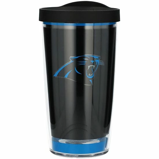 Tervis Carolina Panthers 16oz. Touchdown Tumbler With Lid 4 Tervis Carolina Panthers 16oz. Touchdown Tumbler With Lid - Image 2
